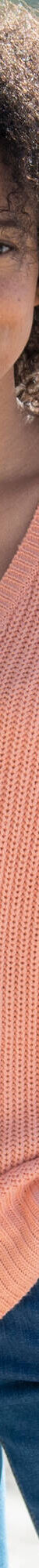 Pull tunique col V, maille anglaise (pêche) Pull tunique col V, maille anglaise (pêche)